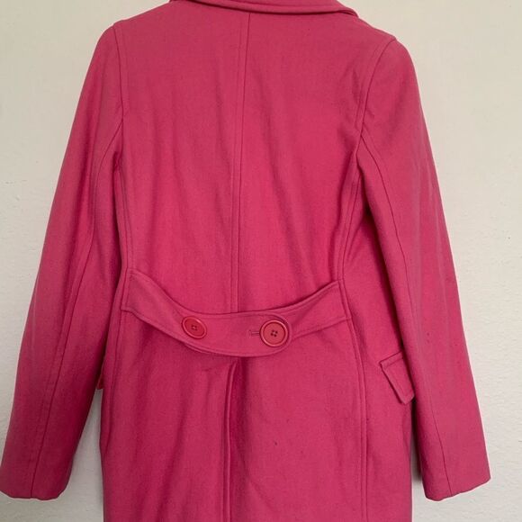 Delia’s Y2K Pink Pea Coat - Picture 2 of 10